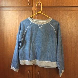 J. Jill denim sweatshirt